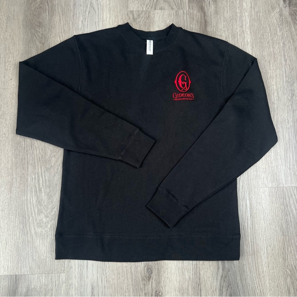 Rare Gideons Bakehouse Sweatshirt Black Size S Disney Springs Orlando Cookies